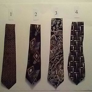 Mens vintage 80's and 90's vintage ties